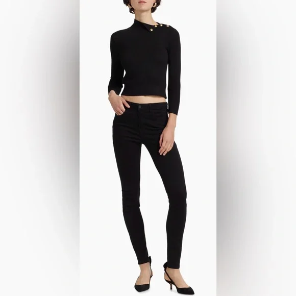 L'AGENCE Kamdyn Mock Turtleneck Top